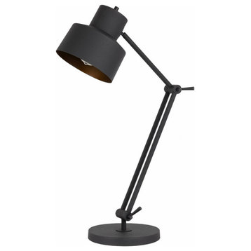 Cal Davidson - 1 Light Table lamp, Matte Black Finish