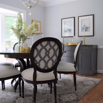 Updated Colonial Inspired Dining Room- Clifton, VA