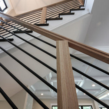 Project #69 | Contemporary Staircase with Horizontal Metal Rods