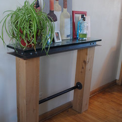 Cedar Timber and Steel Hallway Table - Products