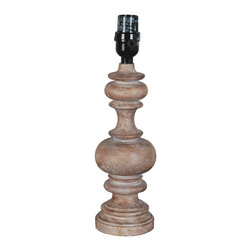 Threshold&trade; Turned Wood Column Lamp Base - Small - Products
