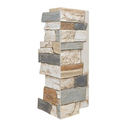 142-BRIGHTON WIDE STACKED STONE CORNER 24"H X 11"W X 1 1/4"D - Wall Panels