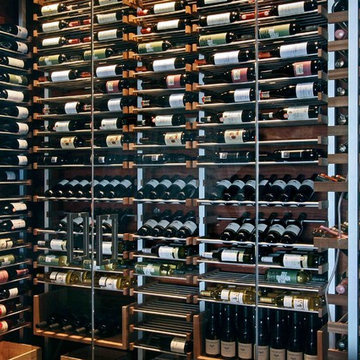 Millesime racks in the wine cellar -16-