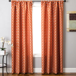 Blindsgalore Signature Drapery Panel: Vonn Patterned Jacquard - Curtains