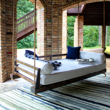 Outdoor Custom Twin or Crib Mattress Bed Porch Swing Daybeds