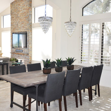 Open Concept Kitchen, Living and Dining