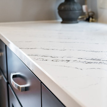 Two-Tone Transitional Kitchen Remodel Done with Cabinet Refacing