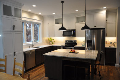 Inspiration for a transitional kitchen remodel in Boston