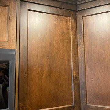 Burnaby Custom Basement Kitchen Solid Wood Renovation