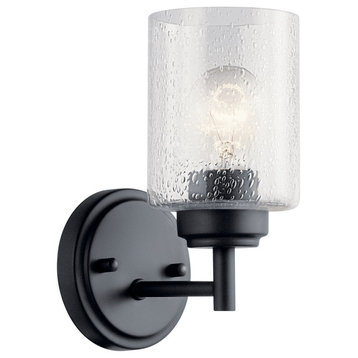 Kichler 45910 Winslow 9" Tall Bathroom Sconce - Black