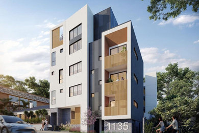 Example of an exterior home design in Other