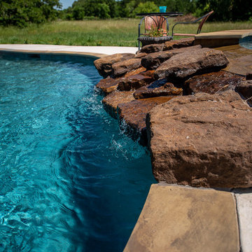 Beautiful Rock Waterfall