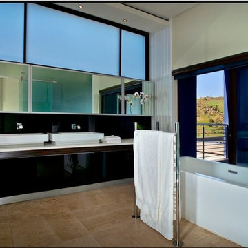 Various Bathrooms with Bathroom Butler heated towel rails