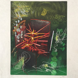 Green Abstract Artworks - Roberto Matta - Products