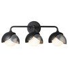201375-1013 Brooklyn 3-Light Double Shade Bath Sconce in Vintage Platinum