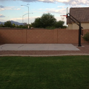 Frank R's Pro Dunk Gold Basketball System on a 26x26 in Mesa, AZ