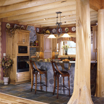 Columbia Station Rustic Log Home