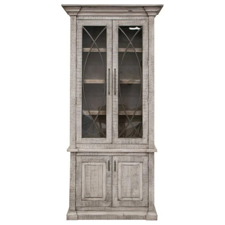 Azzaria Two Door Glass Cabinet - 87"