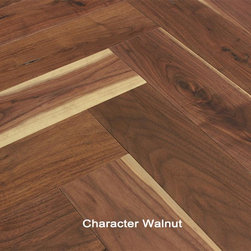 Walnut Herringbone Engineerd Hardwood Floor - Hardwood Flooring