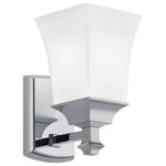 Norwell Lighting - Norwell Lighting 9711-CH-SO Sapphire - One Light Wall Sconce - Inspired by the facets and angles of cut gems, theSapphire One Light W Choose Your Option *UL Approved: YES Energy Star Qualified: n/a ADA Certified: n/a  *Number of Lights: Lamp: 1-*Wattage:75w Edison bulb(s) *Bulb Included:No *Bulb Type:Edison *Finish Type:Brush Nickel