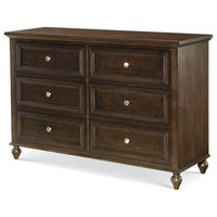 Emma Mason Signature Ucademic 6-Drawer Dresser, Molasses LEG0245