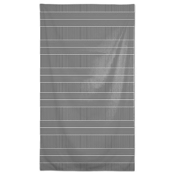 Alternating Stripes Black 58x102 Tablecloth