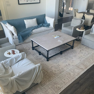 Persian Tabriz Overdyed Rug updates a inspires Destin, FL living room design!