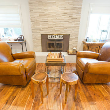 Walnut Creek General Remodeling - Kitchen - living fireplace