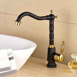 Antique Brass Black Bronze Bathroom Mixer Faucet Rotatable TB018S - Bathroom Sink Faucets