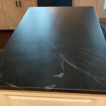 Refinishing job. P.A. Soapstone Counter-top refinishing