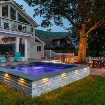 Stand Alone Spa with Outdoor Kitchen