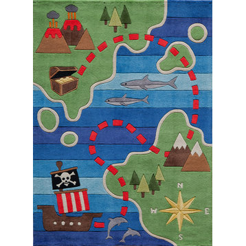 Lil Mo Whimsy Multi Rug, 3'x5'