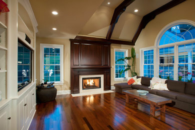 Elegant living room photo in Philadelphia
