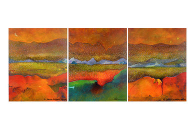 Abstracted Landscape Paintings