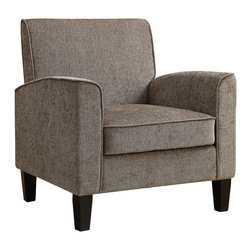 Universal Lighting and Decor - Collinswood Classic Textured Dark Taupe Armchair - Bar Stools And Counter Stools