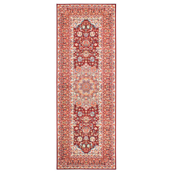 My Magic Carpet Kenya Ruby Rug, 2.5'x7'