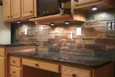 Mountain style kitchen photo in Other