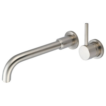 Motegi Single Handle Wall Mount Bath Sink Faucet, Pvd Brushed Nickel