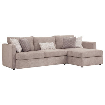 American Furniture Classics 8-S298V8-K Urban Loft Sectional Sofa in Gray