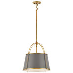 Hinkley Lighting - Clarke 1 Light Pendant, Lacquered Dark Brass - Clarke effortlessly blends classic style elements into an elegant silhouette. Its traditional design is fresh and captivating. The metal shades with contrasting arches lend an architectural beauty to any space or decor.