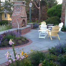 Blue stone patio