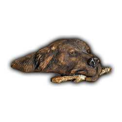 5" Swimming Dog w/ Stick - Tile