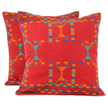 Sequences Cotton Cushion Covers, Set of 2