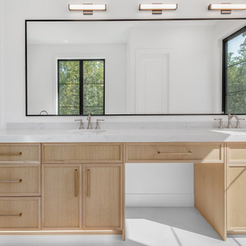 Sherwood Park Custom Home - Rift Cut White Oak with Natural Lacquer