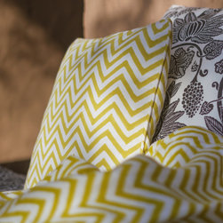 CHEVRON CITRON 40x40 CUSHION - Products