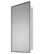 Deluxe Series Medicine Cabinet, 18"x36", Stainless Steel Frame, Recessed
