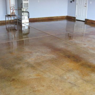 Acid stained Concrete.
