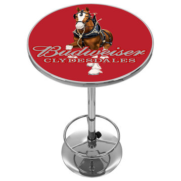 Bar Table - Budweiser Clydesdale Red Bar Height Table