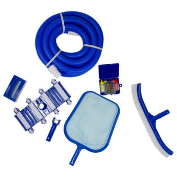 7-Piece Blue Assorted Pool Maintenance Cleaning Kit