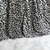 Black White Leopard Safari Flannel Fleece Blanket, Queen